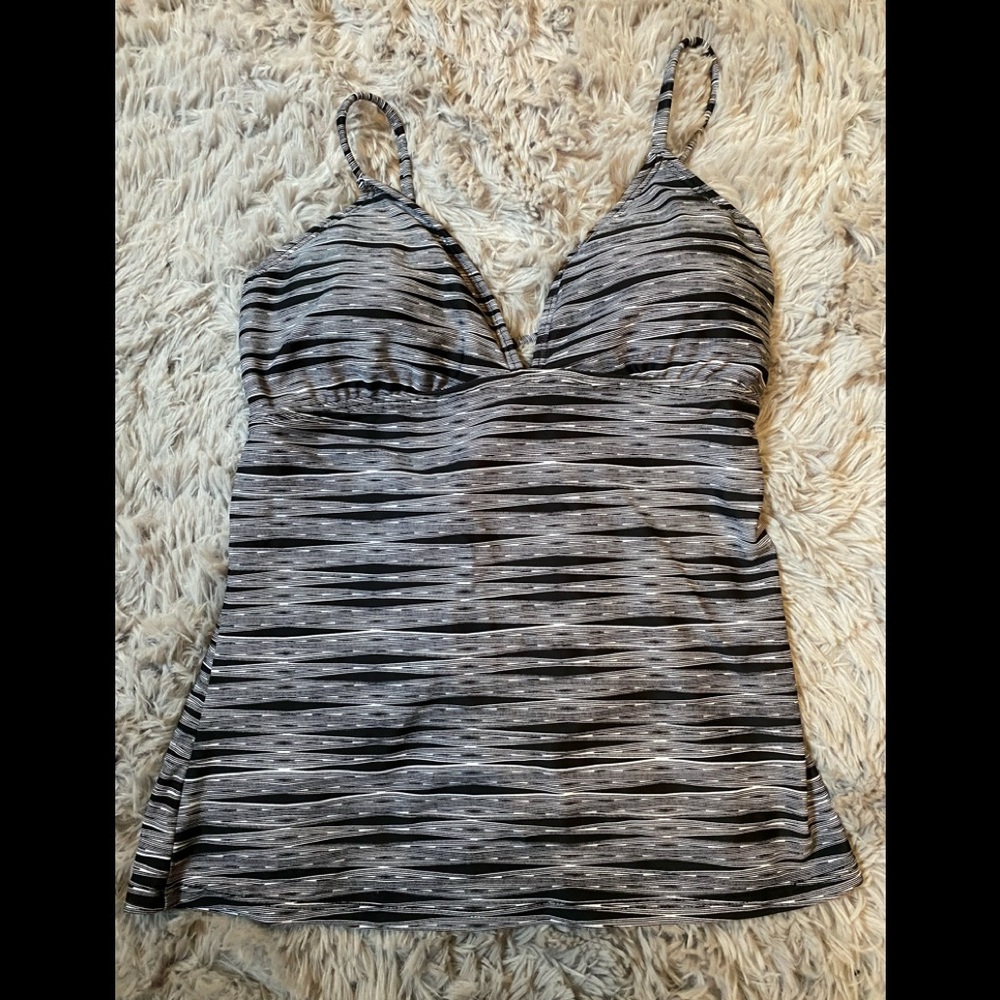 ATHLETA Ariel Tankini Swim Top M
